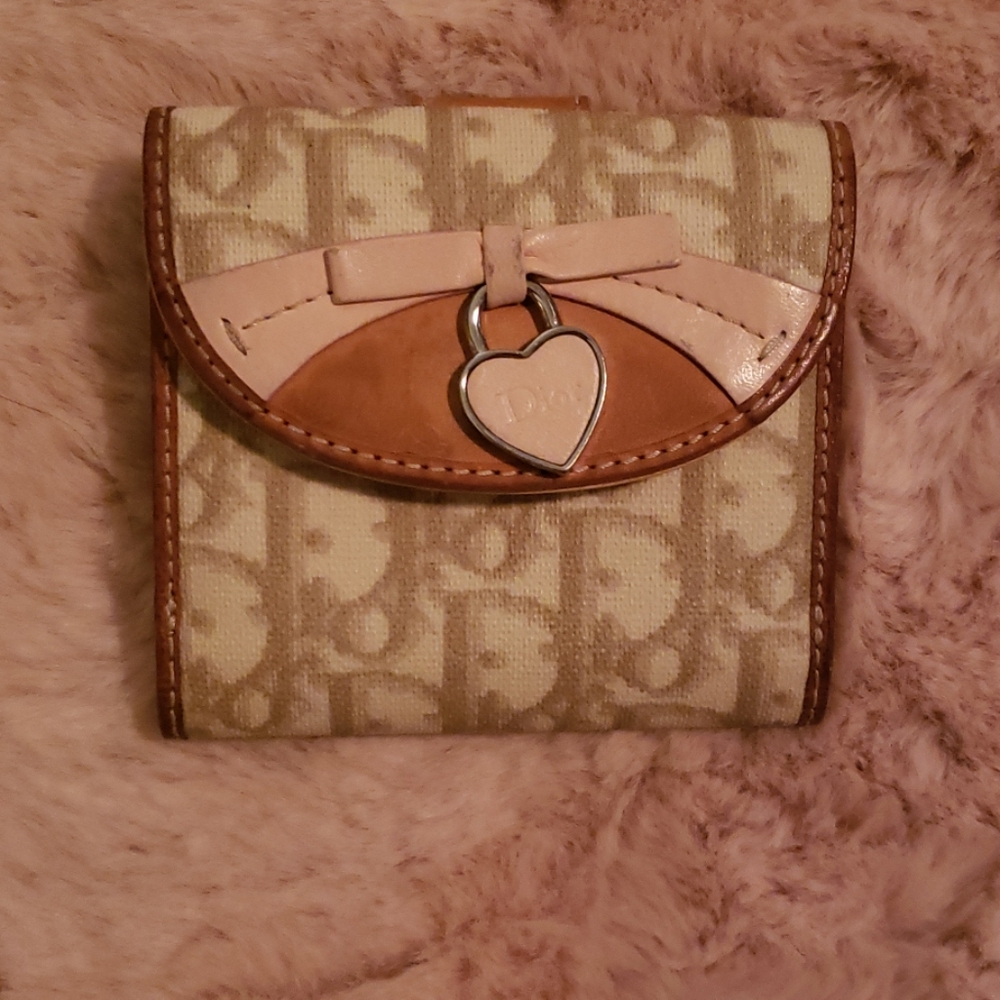 Dior monogram wallet 100% Authentic